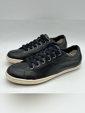 Taos Onward Black Leather Lace-Up Comfort Sneakers Women’s Size 8